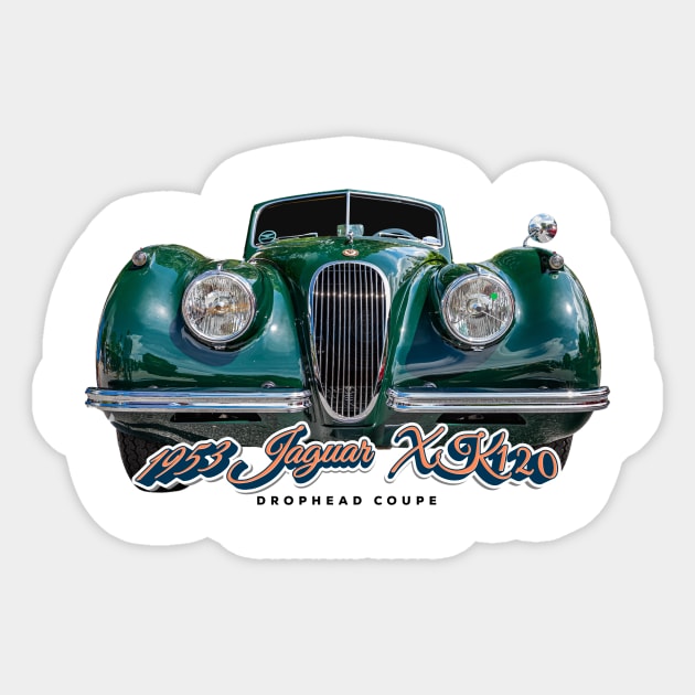 1953 Jaguar XK120 Drophead Coupe Sticker by Gestalt Imagery